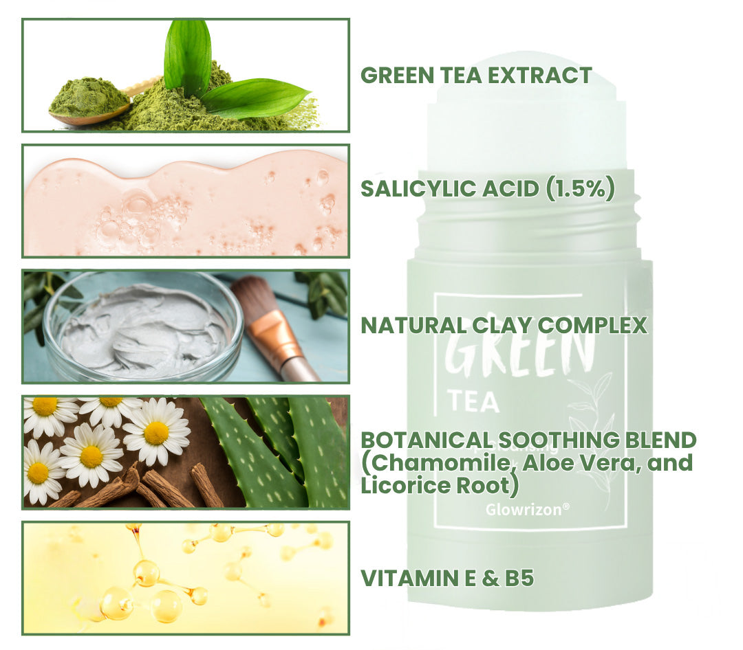 Glowrizonยฎ Green Tea Deep Cleansing Mask Stick (๐๐% ๐๐ฝ๐ฝ ๐๐ก๐๐ฆ ๐๐ก ๐ญ๐ฌ ๐ ๐๐ก๐จ๐ง๐๐ฆ)