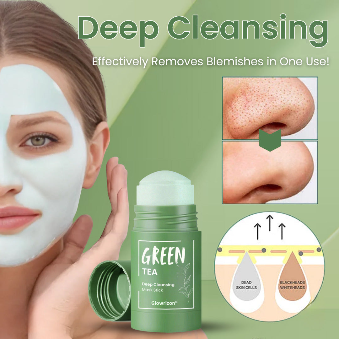 Glowrizonยฎ Green Tea Deep Cleansing Mask Stick (๐๐% ๐๐ฝ๐ฝ ๐๐ก๐๐ฆ ๐๐ก ๐ญ๐ฌ ๐ ๐๐ก๐จ๐ง๐๐ฆ)