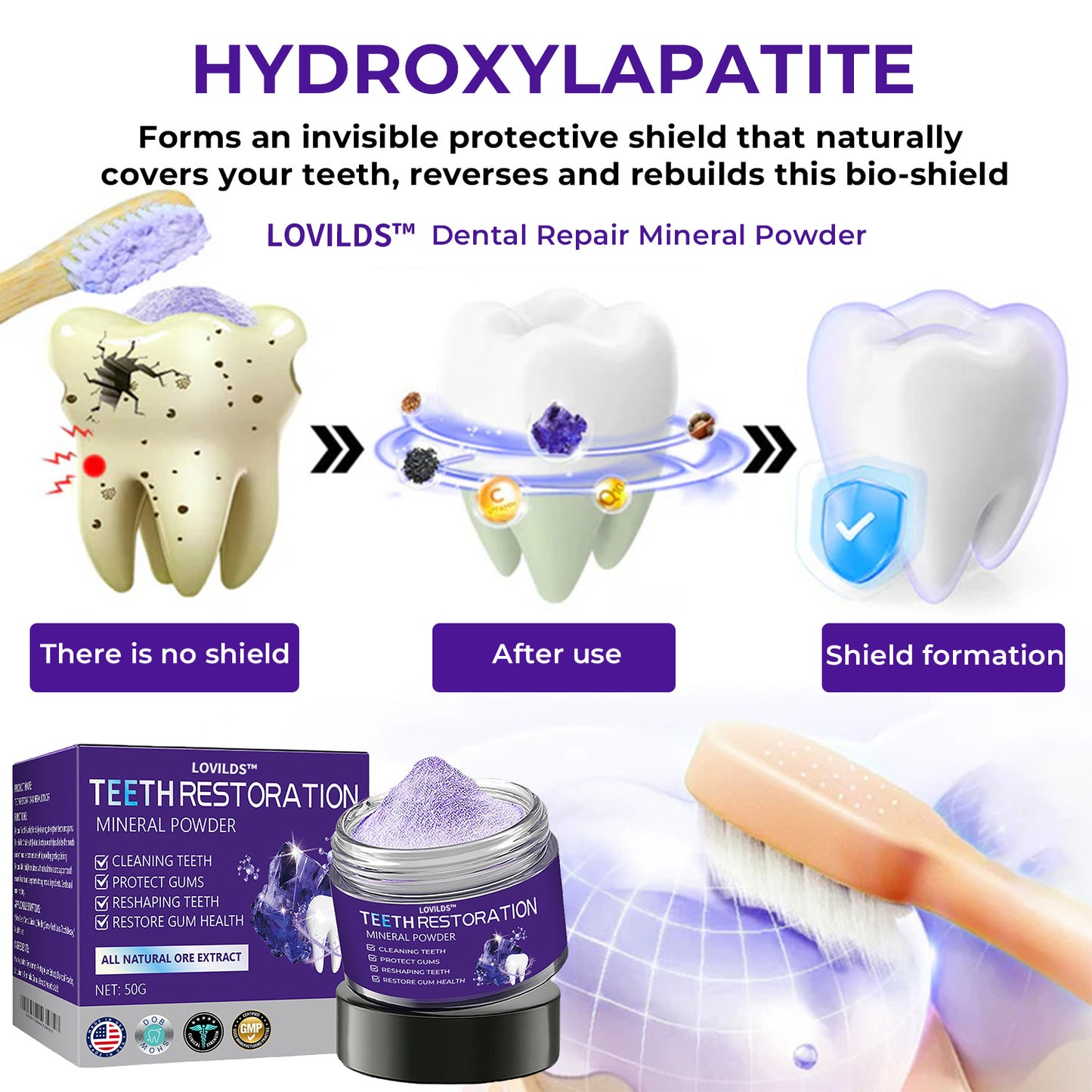 š¦·LOVILDS⢠Dental Repair Mineral Powder >> š„Buy 1 Get 1 Freeš„