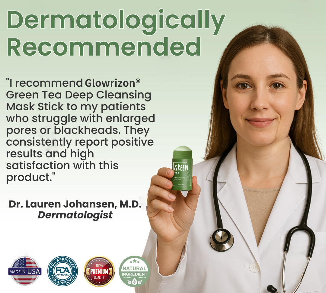 Glowrizon®  Green Tea Deep Cleansing Mask Stick (𝟟𝟘% 𝕆𝔽𝔽 𝗘𝗡𝗗𝗦 𝗜𝗡 𝟭𝟬 𝗠𝗜𝗡𝗨𝗧𝗘𝗦)