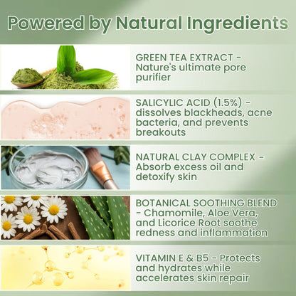Glowrizon®  Green Tea Deep Cleansing Mask Stick (𝟟𝟘% 𝕆𝔽𝔽 𝗘𝗡𝗗𝗦 𝗜𝗡 𝟭𝟬 𝗠𝗜𝗡𝗨𝗧𝗘𝗦)