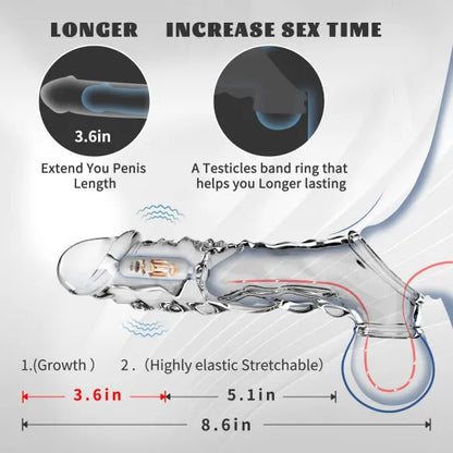 🔥🎁2025 latest hot style low price 💥💥-Reusable penis extension vibrator😍