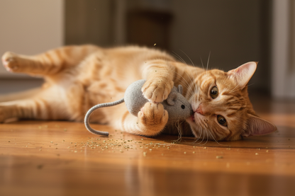 Orange Cat Bunny Kicking